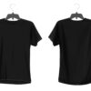Classic Black Unisex T-Shirt – Soft Cotton Blend | Front & Back View