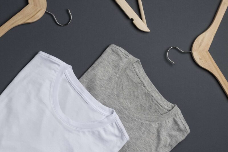 Essential Crew Neck T-Shirt Pack – White & Heather Gray | Unisex Cotton Blend Tees